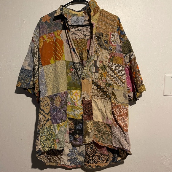 Unique Roxy patchwork shirt - Picture 1 of 10